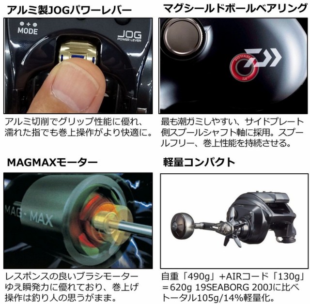 ダイワ 22 シーボーグ 200JL-DH (左ハンドル) / 電動リール (送料無料