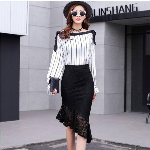 絶妙 スカート タイトスカート フィッシュテールスカート レディース ミディアム丈 ハイウエスト Aライン タイト 裾レース 可愛い 大人可愛い 定番人気 Carlavista Com