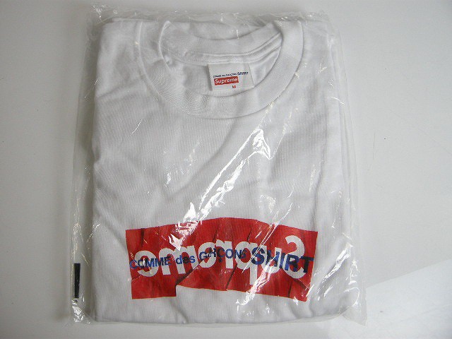 17ss Supreme シュプリーム Comme 定番キャンバス Des Garcons Shirt コムデギャルソン シャツ Tシャツ Cdg 半袖 Logo Box ギ Tee ボックスロゴ ロゴt