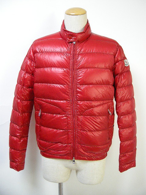 Moncler モンクレール Acorus アクロス アコルス メンズ 17ss 春夏 軽量ダウン Red 祝日 サイ ライトダウンジャケット 赤 レッド ダウン448