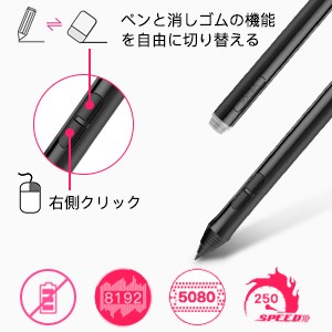 ペンタブレット 板タブ 液タブ 液晶ペンタブレット 10x6インチ作業領域 8129レベル筆圧 イラスト入門用ペン消しゴム搭載 ー レッド の通販はau Pay マーケット アレイズ店 商品ロットナンバー