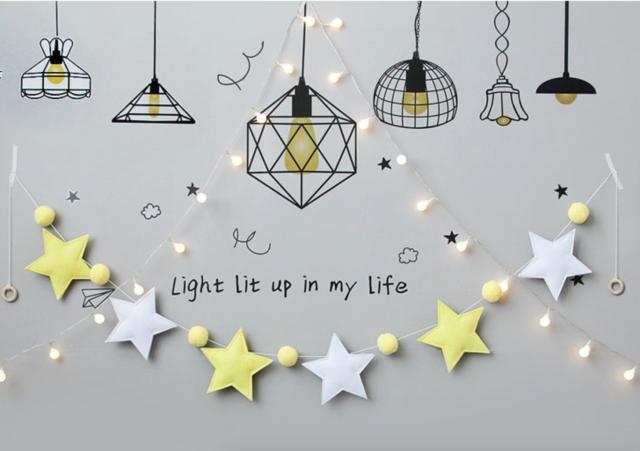 最高の壁紙コレクション ユニークガーランド 部屋 おしゃれ