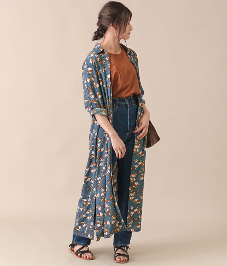 新版 30 Off 花柄シャツワンピース Auli アウリー シャツワンピース ロング レディース シャツワンピ ワンピース 花柄 秋冬 シャツ ワン 定価から3０ オフ Mawaredenergy Com