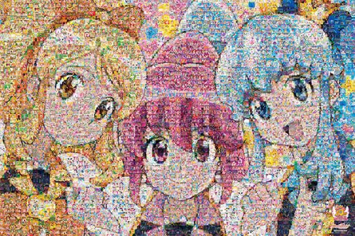 ラージピース 500ピース 通販 50x75cm ジグソーパズル モザイクアート プリキュア10th Secuzaa Com