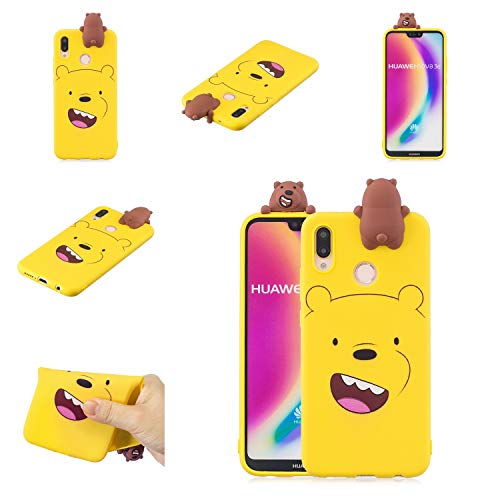 携帯ケースhuawei P Lite シリコン ソフトフレーム Tpu カバー 薄型 キラキラ ラインストーン かわいい 3d 漫画 動物 小熊 の通販はau Wowma ワウマ Dokidoki 商品ロットナンバー