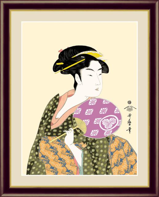 つおひさ⋴ 額飾り PAY マーケット - CECARO au PAY マーケット店|商品ロットナンバー:457717340 F6サイズ 浮世絵 美人画 全6作品「美人画 喜多川歌麿 コレクション」の通販はau ☾についての
