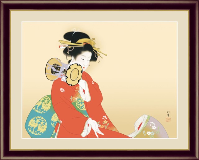 新品 正規品 額入り羽子板 本仕立て 舞姫 壁掛け 額飾り 額入り飾り B Qdtek Vn