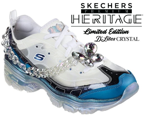 【スケッチャーズ プレミアムヘリテージ ディーライツ クリスタル フローティング レディ】SKECHERS PREMIUM HERITAGE D LITES CRYSTAL F