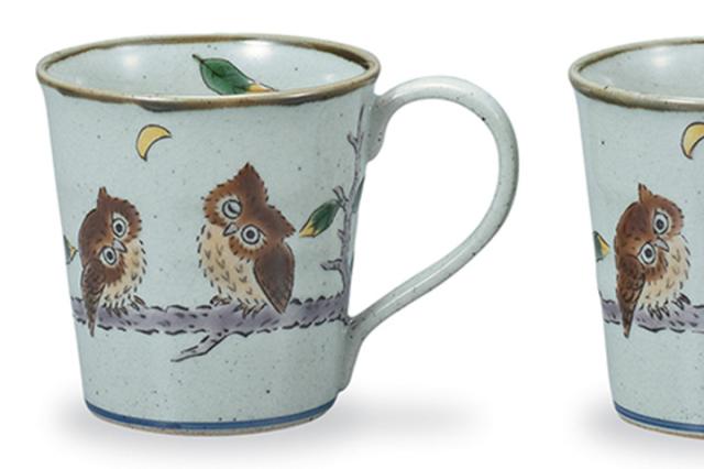 国内正規品 九谷焼 ペアマグカップ ふくろう 送料無料 和食器 マグカップ 人気 ギフト ペア 贈り物 結婚祝い 内祝い お返し 在庫限りセール Carlavista Com