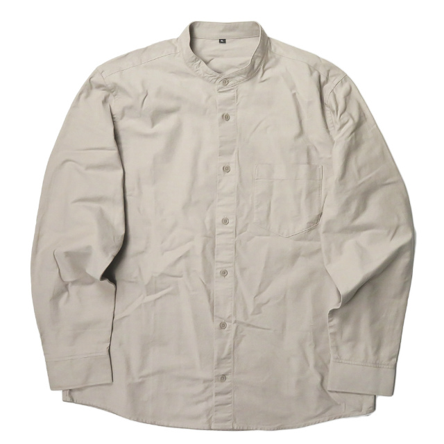 Muji ムジ 無印良品 18ss オックススタンドカラーシャツ 317 Xl ベージュ 長袖 バンド トップスの通販はau Pay マーケット ブランド古着 Loop Wowma 店 商品ロットナンバー