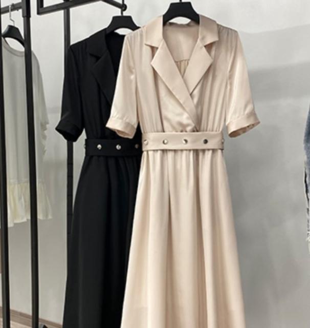 宅送 ワンピース バックプリーツ ワンピース 大きいサイズのレディースワンピース ロング丈 半袖 Vネック 襟付き 大人可愛い 24時間限定 Arnabmobility Com