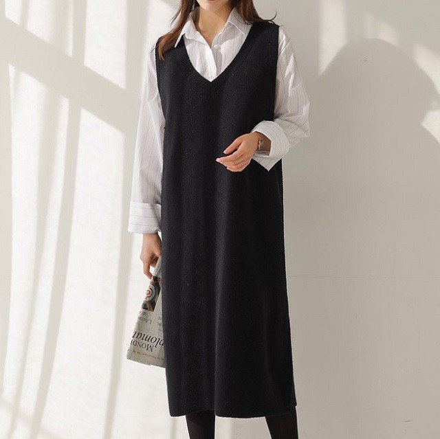 爆熱 Vネック ニット レディース オフィスカジュアル Vネック ワンピース 秋服 冬服 レディース ロング丈 ノースリーブ ゆったり シンプル 予約販売品 Carlavista Com 爆熱 Vネック ニット レディース オフィスカジュアル Vネック ワンピース 秋服 冬服 レディース ロング丈 ノースリーブ ゆったり シンプル 予約販売品 Carlavista Com