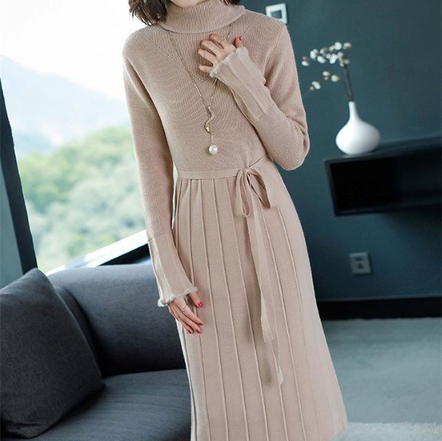 トフォン 春服 ニット 無地 ハイネック ハイウエストの通販はau Pay マーケット Prism One Au Pay マーケット店 レディース ワンピース ニットワンピース ロング 長袖 冬春 30代 40代 ワンピース レディース ですが