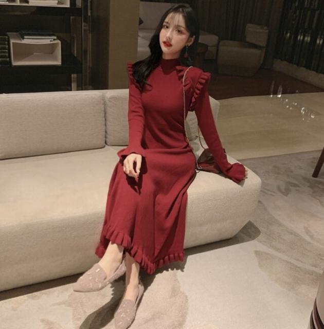 在庫あり 即納 ニットワンピ ミニ ニットワンピース レディース 長袖 リボン Aラインプリーツスカート 結婚式ドレス 大人可愛い 二次会 入学式 きれいめ 海外正規品 Arnabmobility Com