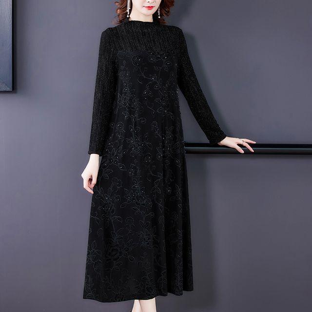 激安大特価 入学式 母親スーツ ワンピーススーツ フォーマル ワンピース 親ママ ハーフハイネッ 上品 喪服礼服 七五三 ママスーツ レディース 入園式 ロング マキシ丈