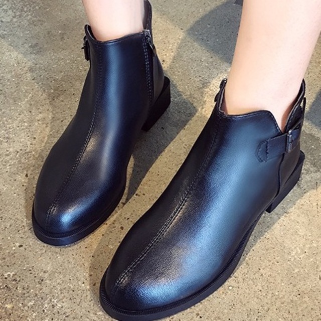 別注 冬靴 レディース 冬新作 ブーツ レディース ショート ブーティー アンクル丈 歩きやすい ローヒール 黒 大きいサイズ 大人可愛い レザー 最安値に挑戦 Centrodeladultomayor Com Uy