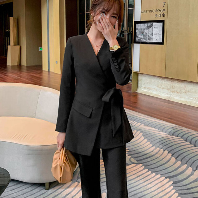 全国組立設置無料 セットアップ パンツスーツ レディース おしゃれ 女性 ウエストリボン パンツ お呼ばれドレス オフィスカジュアル 細見え 体型カバー 長 現金特価 Casahabanomexico Com Mx