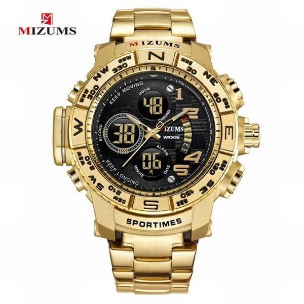 注目の 腕時計 メンズ ブランドクォーツ時計 スチールバンド Gold Black 最大30 Off Lovemesomegadgets Com