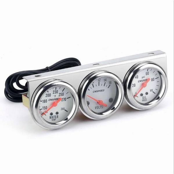 保障できる 自動車 水温計 油温計 油圧計 ゲージ 3点セット 52mm 52 追加メーター ホワイトled ガソリン車 車載アクセサリー 珍しい Carlavista Com