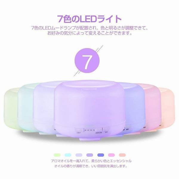 感謝価格 500mlアロマディフューザー 加湿器 スチーム式 Led7色の変化 空気清浄機 超音波加湿器 北欧風清潔簡単 自動停止機能 小型 持ち運び便利 全国宅配無料 Centrodeladultomayor Com Uy