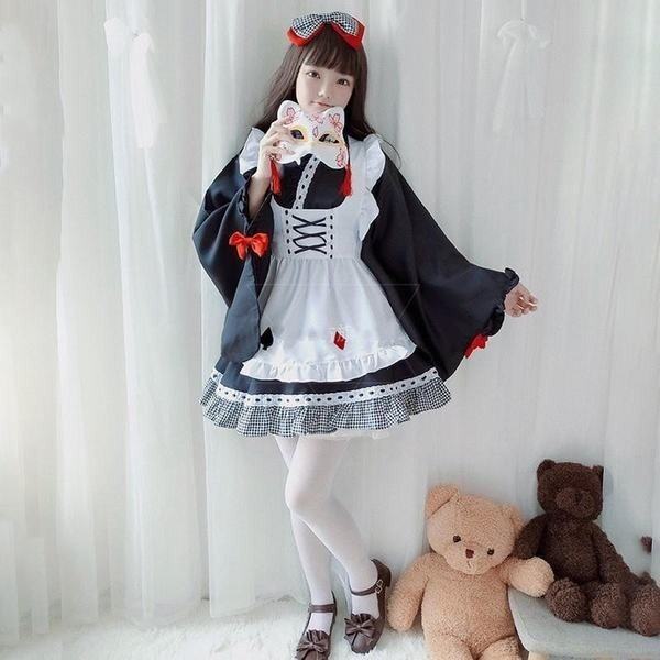 待望の再販 ゴスロリ ロリータ 和服 和装 ワンピース レディース 浴衣 巫女 和風 公式ストア