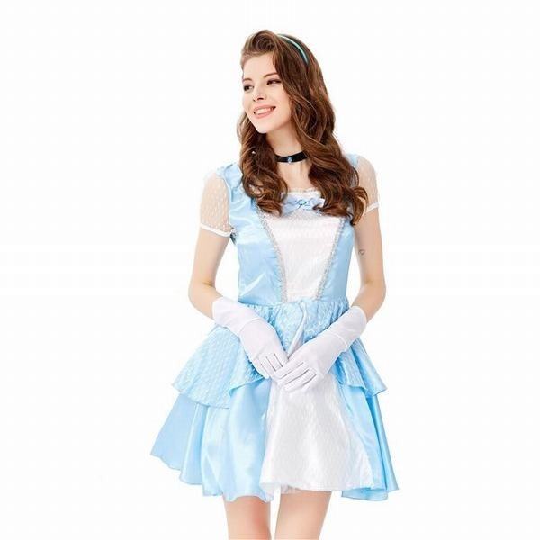 売り切れ必至 ハロウィン プリンセス オズの魔法使い ドロシー衣装 ミニスカート 大人用 コンビニ受取対応商品 Asadtv Com