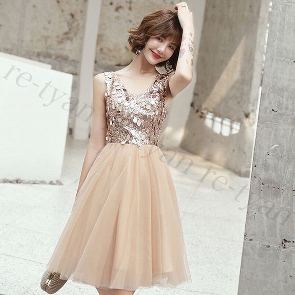 プレミアム パーティードレス 安い 可愛い ピアノ発表会 ドレス大人ウエディング カラードレス ミモレ丈結婚式 服装 代30代40代 女性 キラキラ ゴ 日本公式品 Carlavista Com