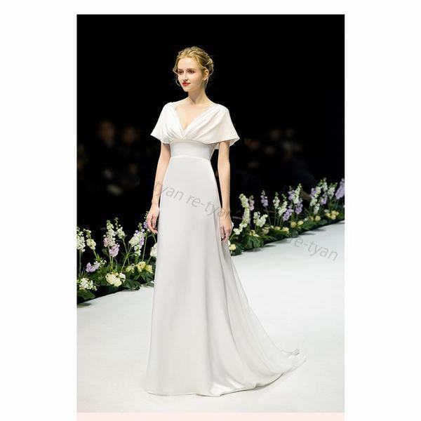 独創的 ウエディングドレス 白 花嫁ドレス 二次会 ワンピース Aライン スレンダーライン エンパイアライン 購入 披露宴 海外挙式 旅行 前撮り後 即日発送 Centrodeladultomayor Com Uy