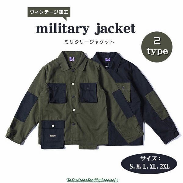安いそれに目立つ ミリタリージャケット アウター シャツ キャンバス ヴィンテージ アメカジ ゆったり ビッグシルエット オシャレ カッコイイ 全品送料無料 Farmerscentre Com Ng