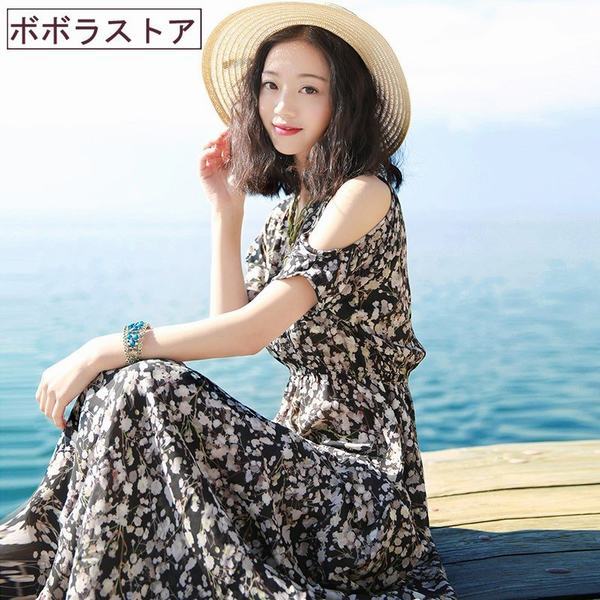 当店人気 送料無料 シフォンワンピース 膝丈 マキシ丈 ビーチワンピ レディース ノースリーブ 花柄 タンクワンピ フリル 可愛い ロング丈 カジュアル リゾー 在庫残りわずか Www Servblu Com