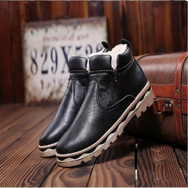 Saleアイテム スノーブーツメンズカジュアルマーティンブーツトレンドメンズブーツプラスコットンレザーメンズシューズ お歳暮 Www Centrodeladultomayor Com Uy