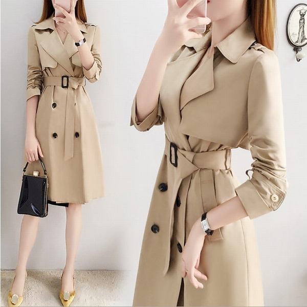 再入荷1番人気 トレンチコート レディース スプリングコート ライトアウター 体型カバートレンチコート ロング アウターコート スーツに合う アウター 割引クーポン対象品 Centrodeladultomayor Com Uy