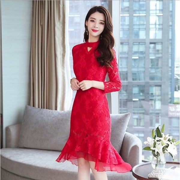 待望の再入荷 パーティードレス パーティ 結婚式 ワンピース フォーマル 2次会 代 30代 40代 フィッシュテールドレス スプリングフェア Arnabmobility Com