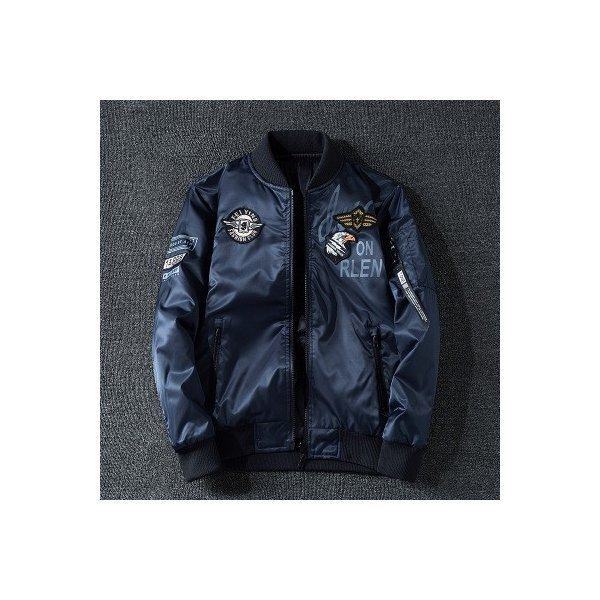 絶対一番安い ジャケット メンズ ミリタリージャケット フライトジャケット Ma 1パーカー ジャンパー スタジャン アウター ワッペン付き ブルゾン 60 Off Sportunia Com