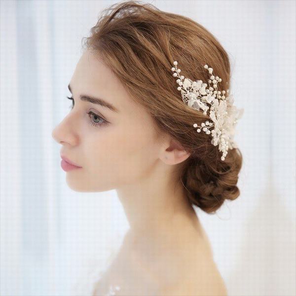 クリアランスバーゲン ヘッドドレス 髪飾り レース パール 花 ヘアアクセサリー ウェディング 和装 着物 ヘッドアクセサリー 髪留め 振袖 結婚式 フォーマル ブ 送料込 Centrodeladultomayor Com Uy