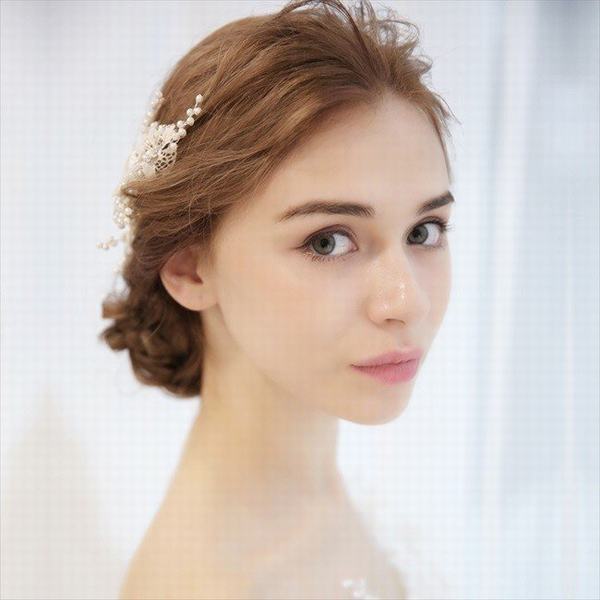 クリアランスバーゲン ヘッドドレス 髪飾り レース パール 花 ヘアアクセサリー ウェディング 和装 着物 ヘッドアクセサリー 髪留め 振袖 結婚式 フォーマル ブ 送料込 Centrodeladultomayor Com Uy