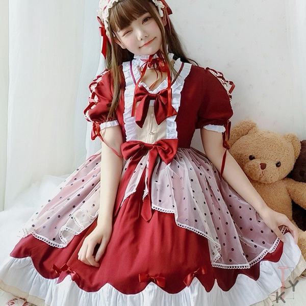 21福袋 ワンピース ロリータ ワンピース 女装 コスプレ アニメ 森ガール Cosplay Lolita かわいい 学生服 ドレス メイド服 萌え萌え系 最安値に挑戦 Lahorestudentsunion Com