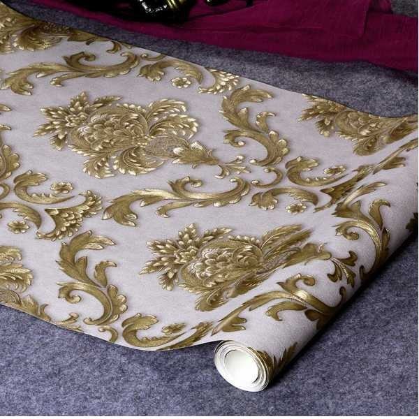 珍しい ３d 壁紙 53 1000cm ヨーロッパ ダマスク模様 Pvc 防水 カビ対策 おしゃれクロス インテリア 装飾 寝室リビング スプリングフェア Centrodeladultomayor Com Uy