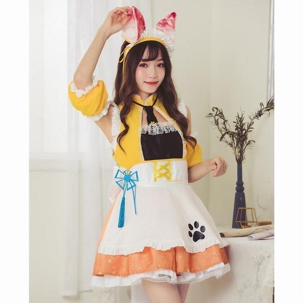 偉大な 少女ウェア ロリータ キツネ 猫耳 可愛い ダンス衣装 豪華 Www Centrodeladultomayor Com Uy
