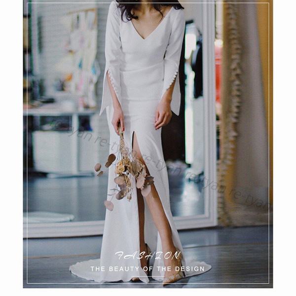 正規販売店 ビーチウェディングドレス 花嫁 二次会 パーティードレス フォトウエディング ビーチフォト フィッシュテール お呼ばれフォーマル ブライ おしゃれ人気 Www Centrodeladultomayor Com Uy