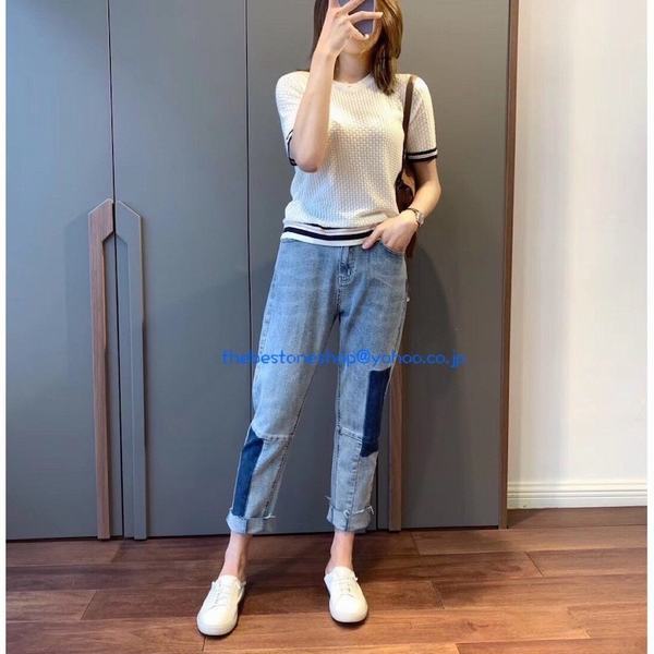 在庫限り レディース デニムパンツ ボトムス ストレートジーンズ ジーパン ズボン カジュアル ロールアップ ゆるシルエット テーパードパンツ ウォ セール30 Off Www Servblu Com