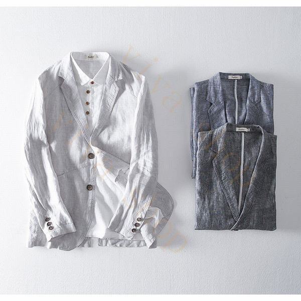 奇跡の再販 メンズ テーラード ジャケット 麻 無地 リネン カジュアル ブレザー サマー 長袖 テーラードジャケット ビジネス 紳士用 通勤 カジュアル ブランドショッパー付き Lovemesomegadgets Com