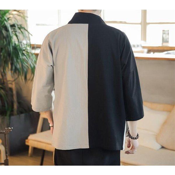 日本最大級 和装 メンズ カーディガン 着物 七分丈 切替 浴衣 和服 綿麻 カジュアル 春夏秋 人気ブランド Mytours Co Za