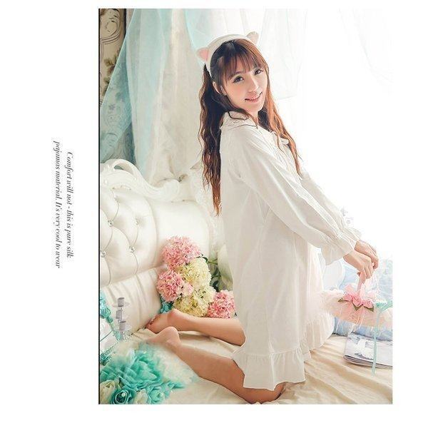 偉大な パジャマ レディース 長袖 綿100 ワンピース ルームウェア 可愛い パジャマ パジャマ プリンセス 女の子 パジャマ ワンピース 姫系 ぽっきりsale対象 Farmerscentre Com Ng