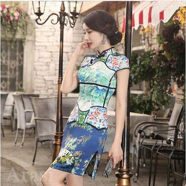 絶妙 チャイナドレス 花柄 半袖綿素材 ショート丈 チャイナ服 ミニチャイナドレス パーテイ衣装 ワンピース 綿 通気性 レトロ 大きいサイズ 春 Finalsale対象商品30 Off Carlavista Com