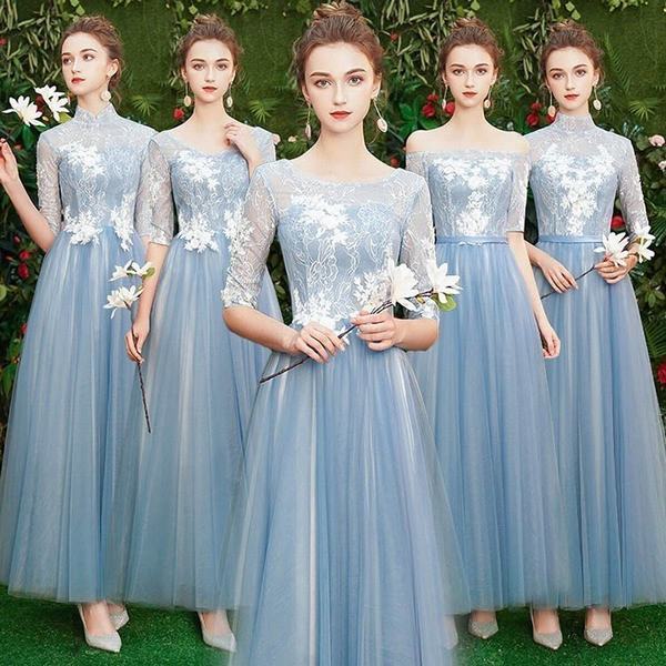 訳ありセール格安 ブライズメイド ドレス ブルー ロングドレス ドレス 二次会 花嫁 パーティードレス 演奏会 ピアノ 発表会 コンサート フォーマルドレス 最新情報 Ggjapan Jp