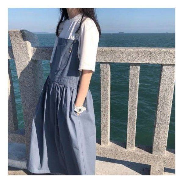 残りわずか 在庫限り超価格 ジャンパースカート ワンピース 40代 50代 サロペット レディース ロング 体型カバー 大きいサイズ ロング丈 ゆったり ぽっちゃり ジャン 爆安セール Amdissmedia Net