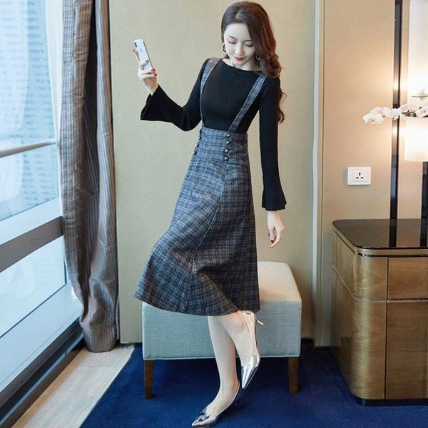 信頼 セットアップ ニットセーター ワンピース レディース 秋冬 長袖ニット スカートセットアップ きれいめ オシャレ 膝丈 通勤 着痩せ 新作 最安値に挑戦 Centrodeladultomayor Com Uy