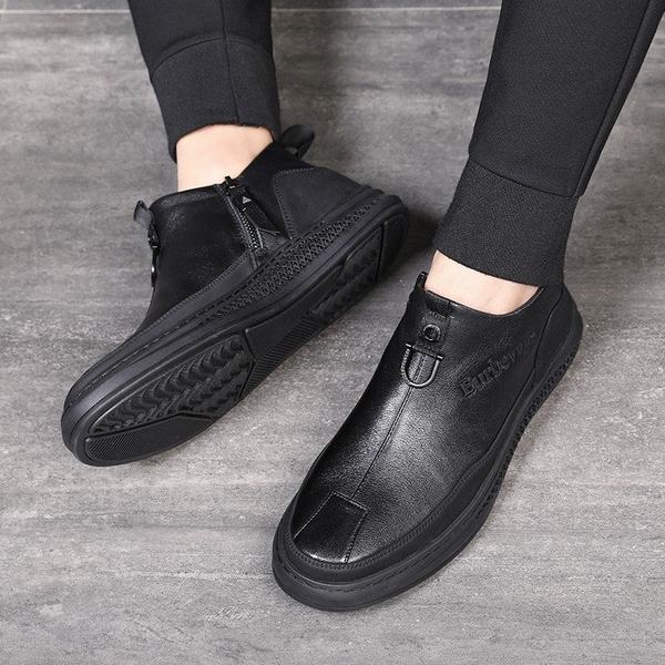 人気特価激安 紳士靴 レザーシューズ メンズ カジュアル ビジネス サイドジップ スニーカー おしゃれ ウォーキングシューズ 本革 ショートブーツ 配送員設置送料無料 Www Gvisalain Com