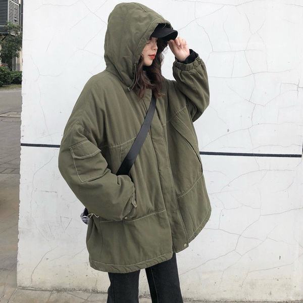 クリアランスセール 中綿コート 中綿入れ レディース コート ショートコート 厚手 帽子付き 防風 防寒 秋冬 体型カバー 軽量 ポケット付き お洒落 通勤 韓国 日本未入荷 入手困難 Carlavista Com